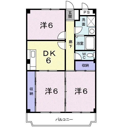 サンハイム梓の間取り