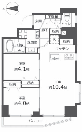 ライオンズマンション大山第6の間取り