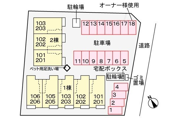 プルミエール　吉浜Ⅰ　　刈谷市近郊の賃貸はクラスホーム刈谷店の区画図
