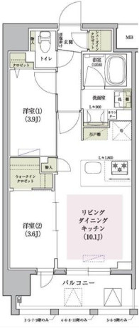 アーバネックス大阪天満宮IIの間取り