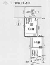 小田原市小船第14　新築一戸建て　2号棟の区画図