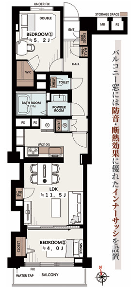 千駄ヶ谷フラワーマンンションの間取り