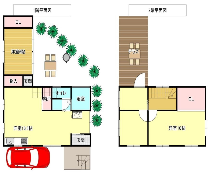 長田天神町1丁目戸建の間取り
