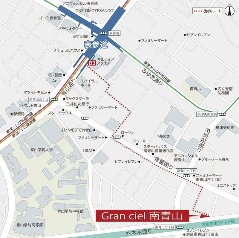 グランシエル南青山の地図