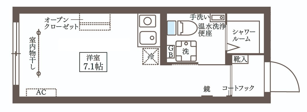 ＣＯＣＯＣＵＢＥ大井町Ⅱの間取り|間取りです。