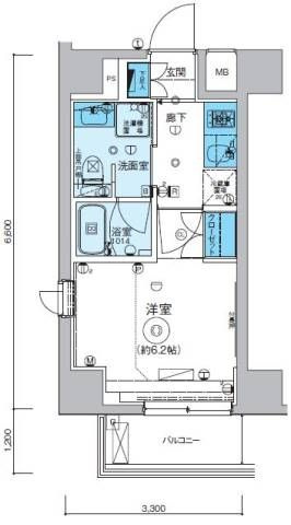 リヴシティ横濱七島町の間取り