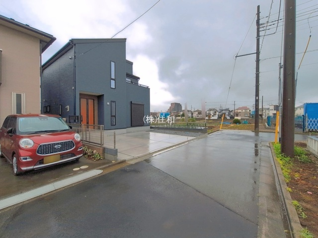 【新築分譲住宅】川越上野田第2の前面道路含む現地写真