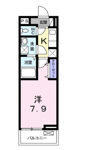川越市砂新田１丁目のアパートの間取り