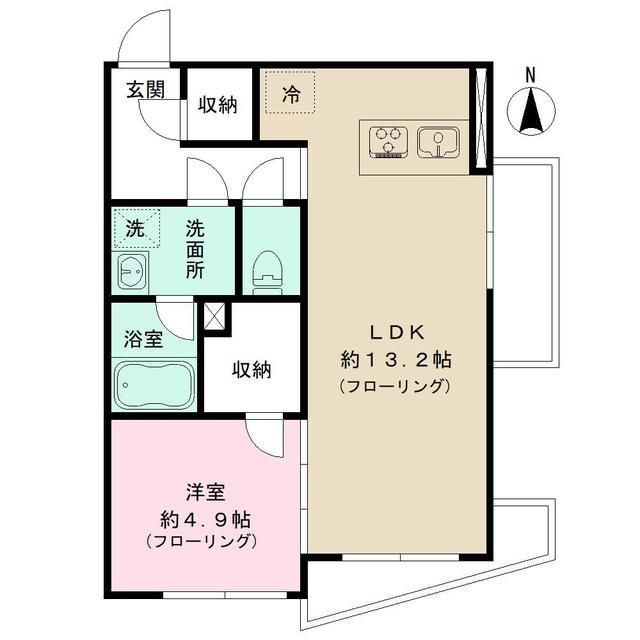 ＰＩＥＮＺＡ　中野新橋の間取り