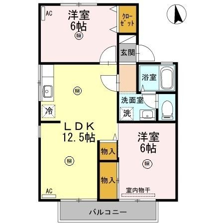 【間取り】 | エントピアゆう　Ｂ棟