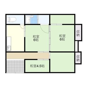 赤穂市砂子借家の間取り