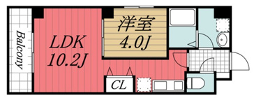 【間取り】 | Dear Court稲毛