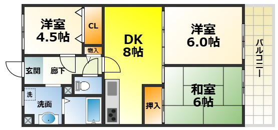 サンメゾン和泉の間取り