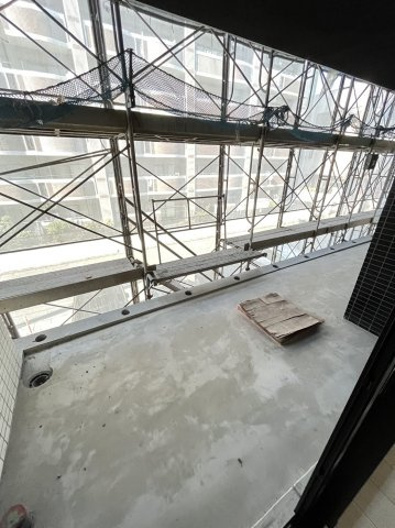 福岡市南区清水４丁目の賃貸マンションのバルコニー