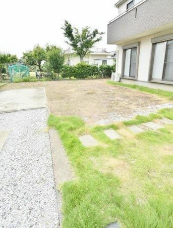 【中古】川越市萱沼リフォーム中古住宅の庭|大変広々したお庭！BBQしたり遊んだり自由に使えます！