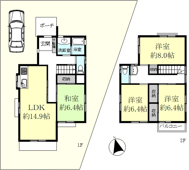 神戸市西区春日台８丁目戸建ての間取り