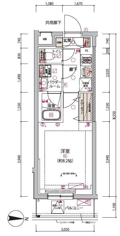ARCOBALENO HIGASHIMUKOJIMAの間取り