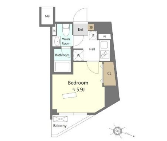 ＳＨＯＫＥＮ　Ｒｅｓｉｄｅｎｃｅ横浜戸部Ⅲの間取り