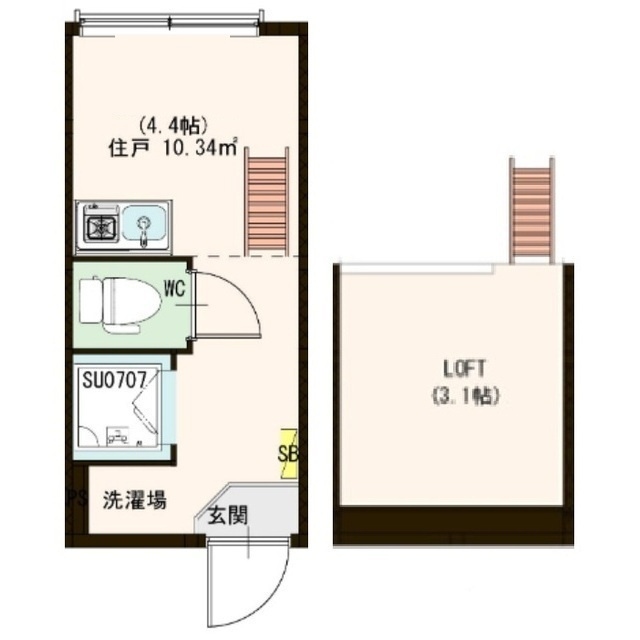 Stage　高田馬場 の間取り|間取りです。