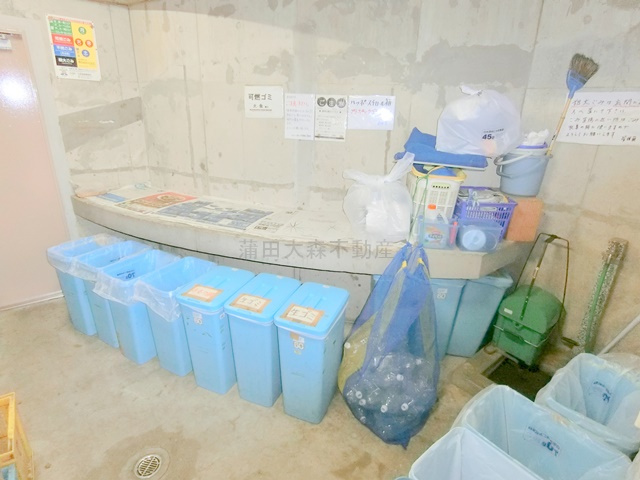 コンセール大森山王壱番館のその他共用部分|曜日時間関係なくゴミ捨て可能な敷地内ゴミ捨て場！
