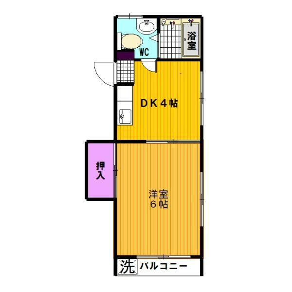 板橋コーポの間取り