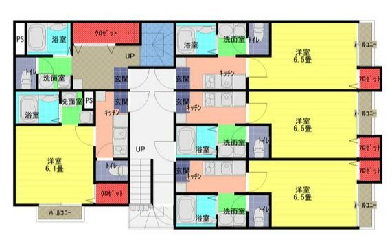 アークシティ月吉町の間取り