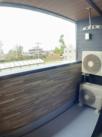 ドメーヌ山鹿　Ｂのバルコニー|落ち着いた時間を過ごせるバルコニーです