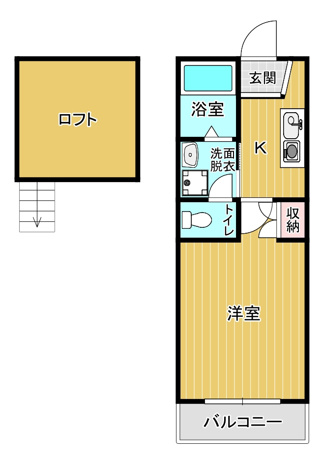 ベルヒルズ黒崎インターの間取り