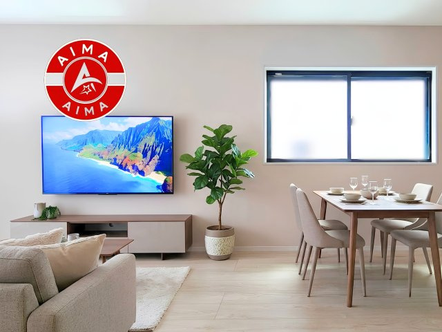 福岡市博多区板付4丁目第2-3棟（1号棟）　の内観：施工例|明るく開放的なリビングダイニングは豊かな陽光が注ぎ込み、やすらぎの空間を演出してくれます。ご家族で楽しいひとときをお過ごし下さい。※家具はCGを合成したものです。