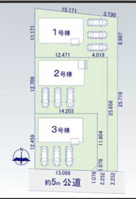高崎市島野町の区画図|区画図