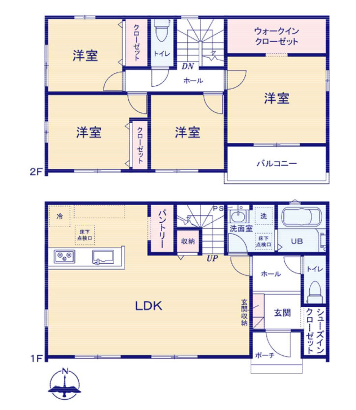 高崎市島野町の間取り|１号棟