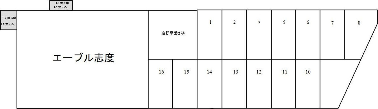 エーブル志度の区画図