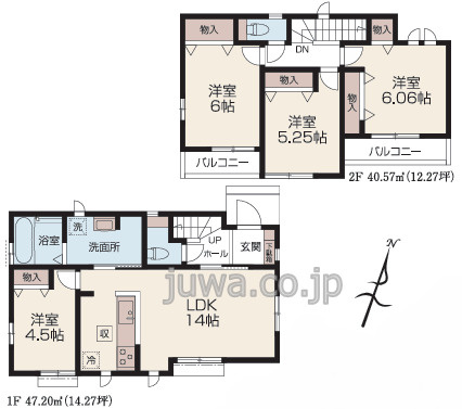 【新築分譲住宅】ふじみ野市上ノ原の間取り