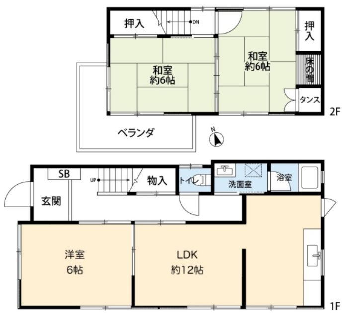 玉津町今津戸建の間取り