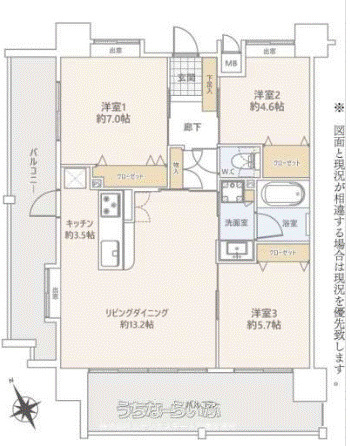 グランツ宮里の間取り