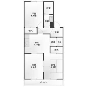 マンション岡田の間取り