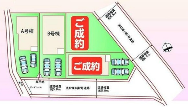 明石市魚住町西岡の区画図