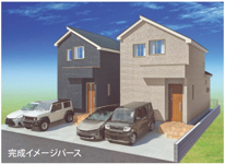 カースペース２台！省エネ基準適合～天神町3丁目新築戸建 全2棟の画像