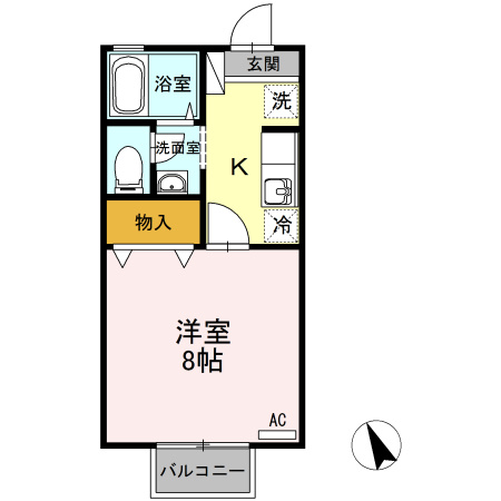セジュール城山の間取り