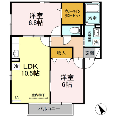 ラフィーネＹの間取り