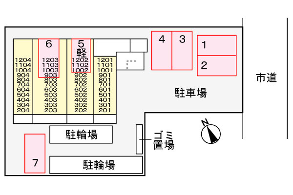 プラーサート　南観音の駐車場|駐車場
