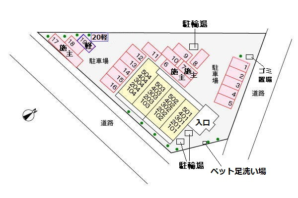 アドレシア古江の駐車場|駐車場