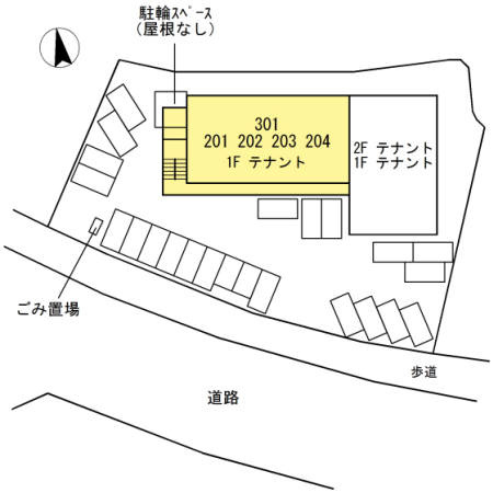 阿品ビルの区画図