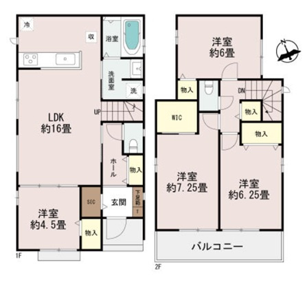 明石市魚住町西岡の間取り