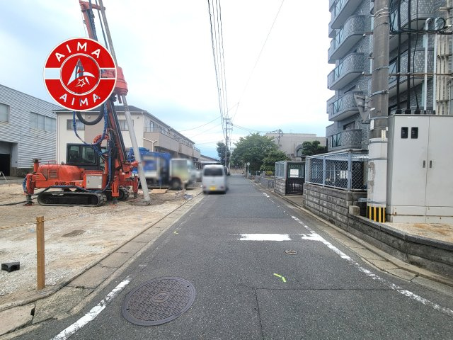 福岡市博多区板付4丁目第2-3棟（3号棟）　の外観|前面道路含む現地の写真です。