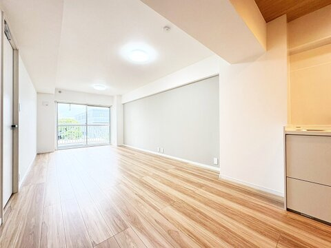 ソフトタウン小島町（2階部分）／仲介手数料無料／内装新規フルリノベーションの居間・リビング