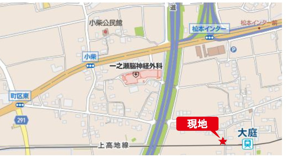松本市島立　中古戸建の地図|コンビニ近く生活便利な住環境です。