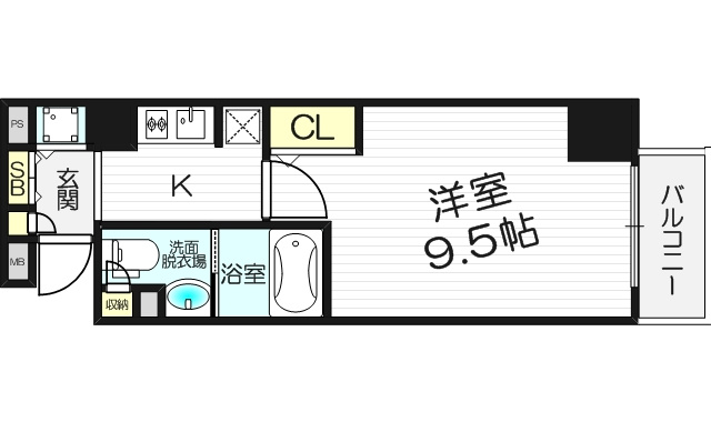 【間取り】 | エスライズ北堀江