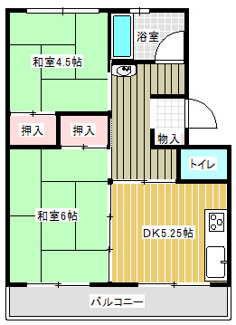 【間取り】 | ビレッジハウス台宿2号棟