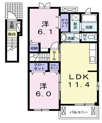 サンリットヒルⅠの間取り
